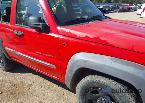 2002 Jeep Liberty Sport из США, поврежденный, VIN 1J4GL48K42W229083